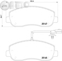 Set placute frana - frana disc 