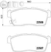Set placute frana - frana disc 