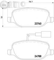 Set placute frana - frana disc 