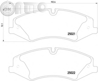 Set placute frana - frana disc 