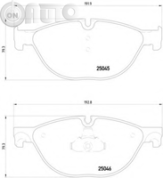 Set placute frana - frana disc 