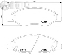 Set placute frana - frana disc 