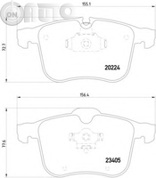 Set placute frana - frana disc 