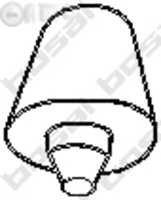 Tampon cauciuc - amortizor esapament 