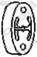 Tampon cauciuc - amortizor esapament 