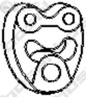 Tampon cauciuc - amortizor esapament 