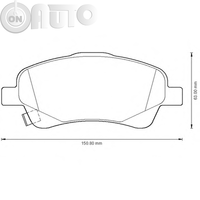 Set placute frana - frana disc 