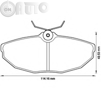Set placute frana - frana disc 