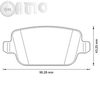 Set placute frana - frana disc 