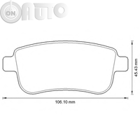 Set placute frana - frana disc 