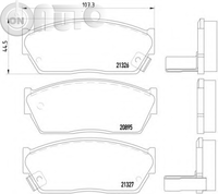 Set placute frana - frana disc 