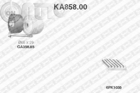 Set curea transmisie cu caneluri 