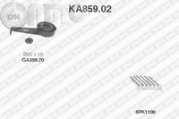 Set curea transmisie cu caneluri 