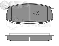 Set placute frana - frana disc 