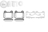 Set placute frana - frana disc 