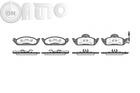 Set placute frana - frana disc 