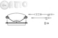 Set placute frana - frana disc 