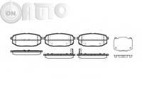 Set placute frana - frana disc 