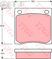 Set placute frana - frana disc 
