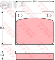 Set placute frana - frana disc 