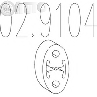 Tampon cauciuc - amortizor esapament 