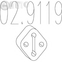 Tampon cauciuc - amortizor esapament 