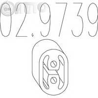 Tampon cauciuc - amortizor esapament 