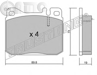Set placute frana - frana disc 