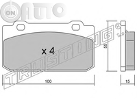 Set placute frana - frana disc 