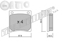 Set placute frana - frana disc 