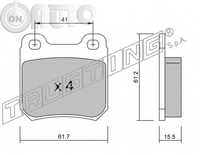 Set placute frana - frana disc 