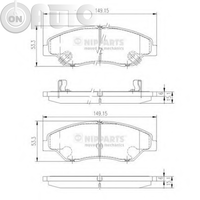 Set placute frana - frana disc 