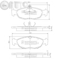 Set placute frana - frana disc 