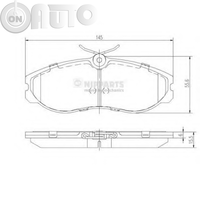 Set placute frana - frana disc 