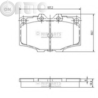 Set placute frana - frana disc 
