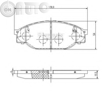 Set placute frana - frana disc 