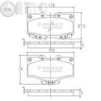 Set placute frana - frana disc 