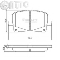 Set placute frana - frana disc 