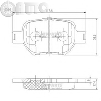 Set placute frana - frana disc 