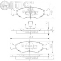 Set placute frana - frana disc 
