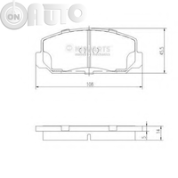 Set placute frana - frana disc 
