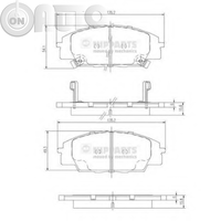 Set placute frana - frana disc 