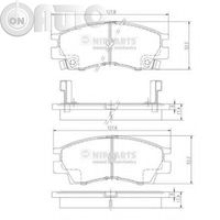 Set placute frana - frana disc 