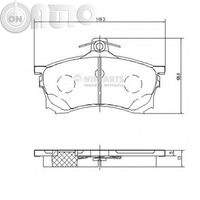 Set placute frana - frana disc 