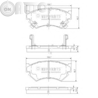 Set placute frana - frana disc 