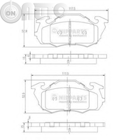 Set placute frana - frana disc 