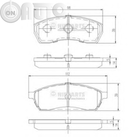 Set placute frana - frana disc 