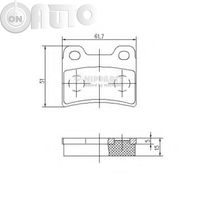 Set placute frana - frana disc 