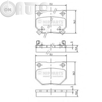 Set placute frana - frana disc 