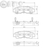 Set placute frana - frana disc 